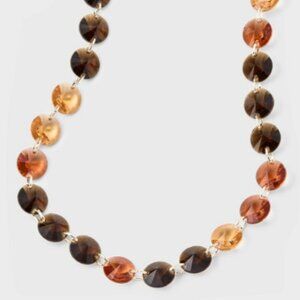 NWT Stone Beaded Necklace - A New Day™ in Gold